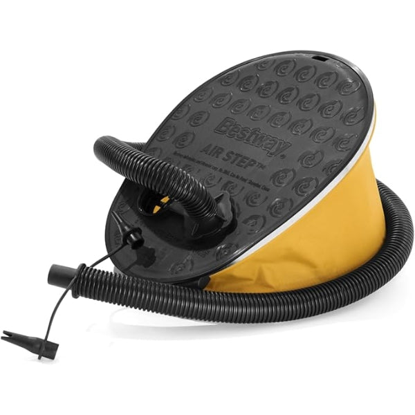 Bestway Air Step Foot Pump 1600Cc Air Chamber, 3 Valve Adapters, 62005
