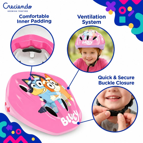 Ryder Bluey Kids EPS Safety Helmet – Pink alternate