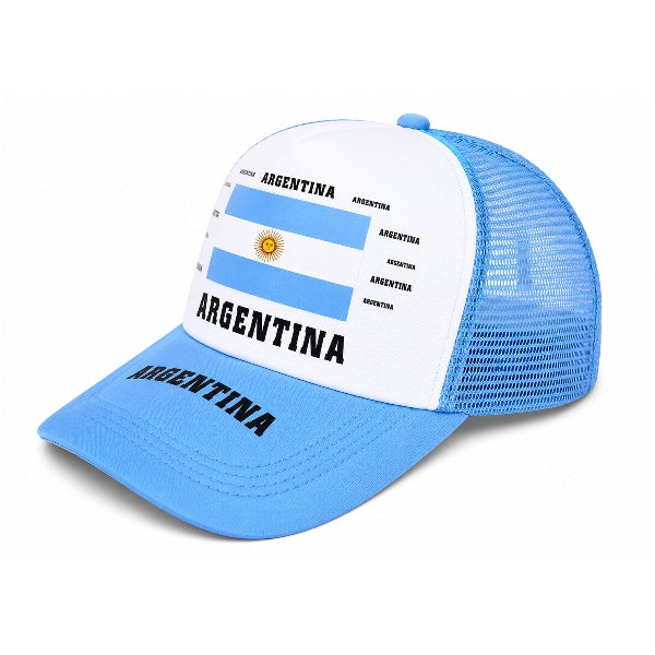 Argentina Printed Mesh Trucker Cap