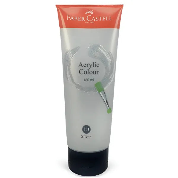 Faber Castell Acrylic Colour Silver 120 ml