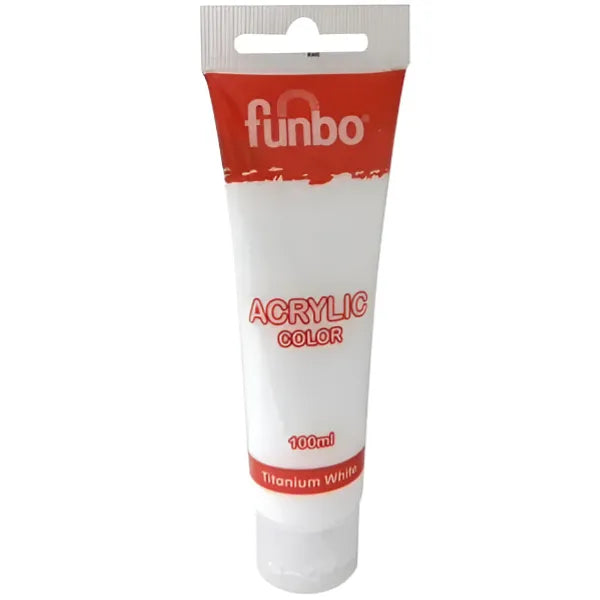 Funbo Acrylic Tube 100 Ml Titanium White (AYHO22)