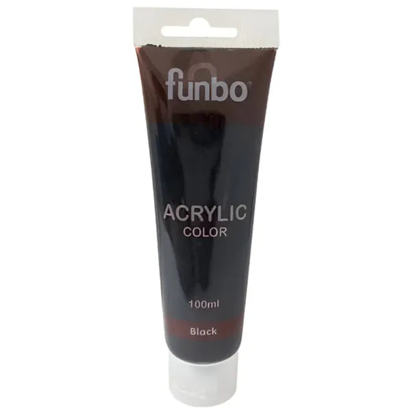 Funbo Acrylic Tube 100 Ml Black (AYHO23)