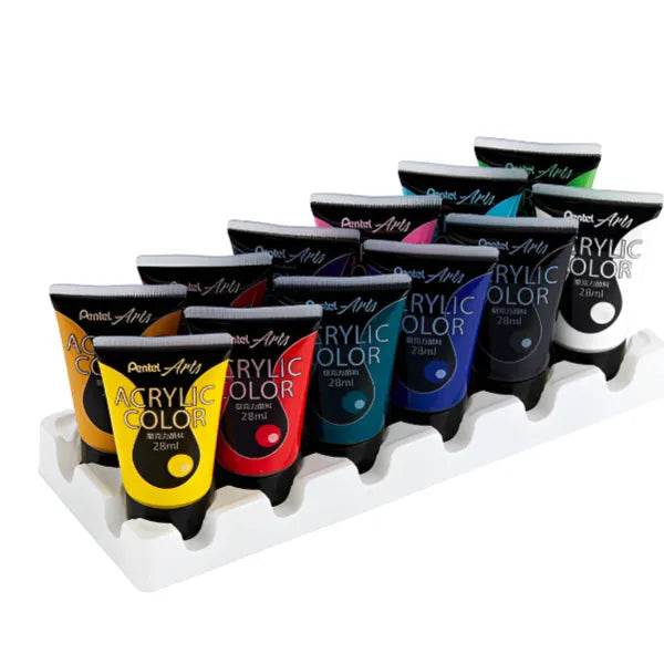 Pentel Acrylic Colour 28Ml Set Of 12 alternate