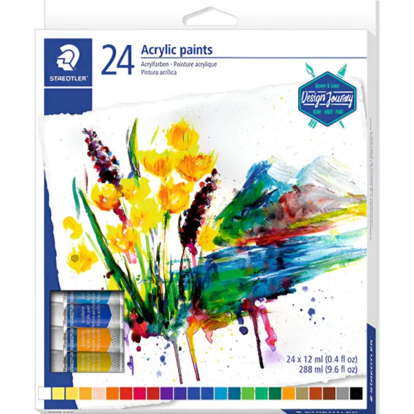Staedtler Acrylic Paint Tubes Set Of 24 Colors