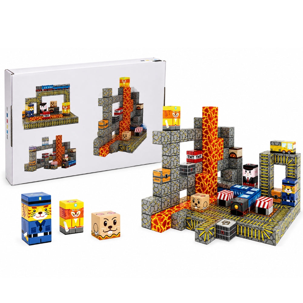 Magnetic Building Cube Set 84 Pieces 2.5Cm