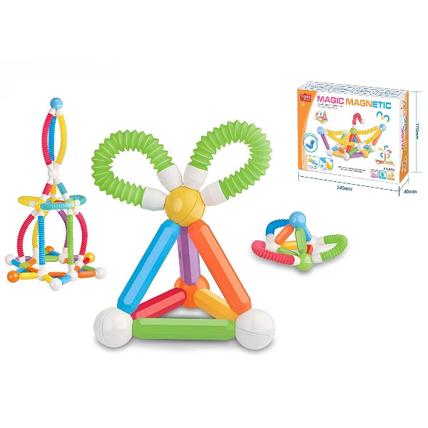 12 PCS Magnetic Building Blocks Construction Set