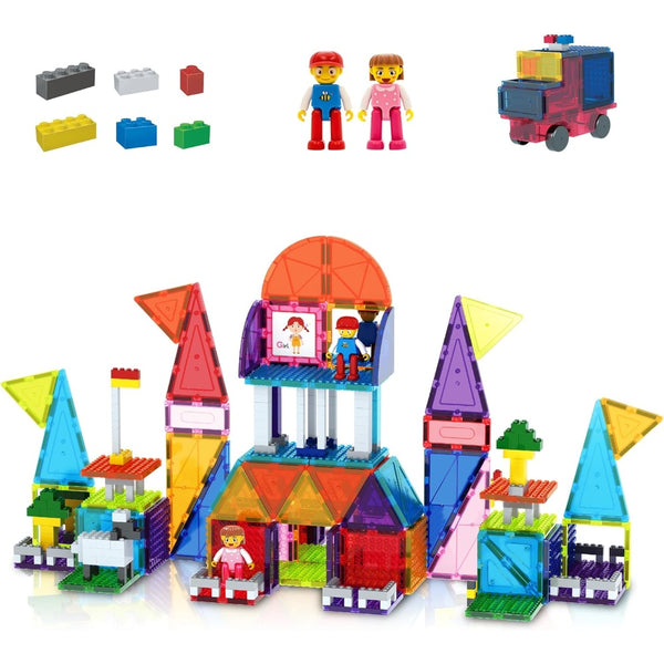 PicassoTiles Magnetic Building Blocks Combo Set 333Pcs alternate