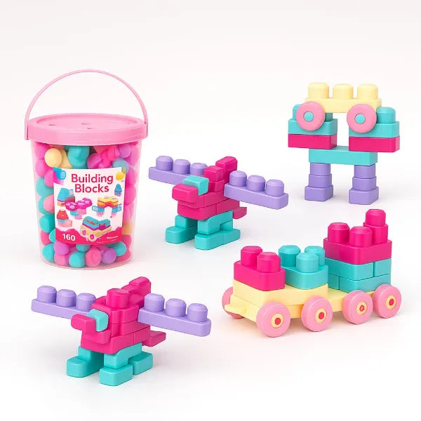 Learning Building Blocks Toys For Kids - 160 Pieces