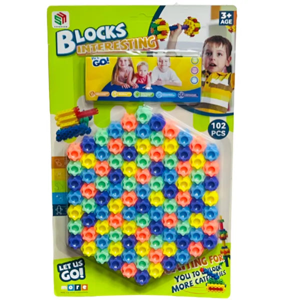Interesting Blocks For Kids-102 Pieces