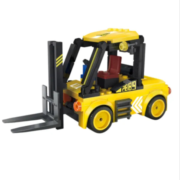 Engineering Forklift with City Car Bricks