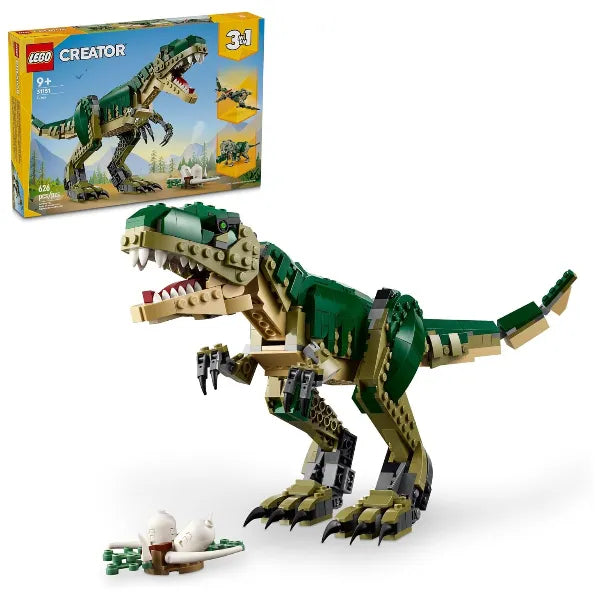 LEGO Creator 3‑in‑1 T. rex Toy Set 31151 - 626 PCS