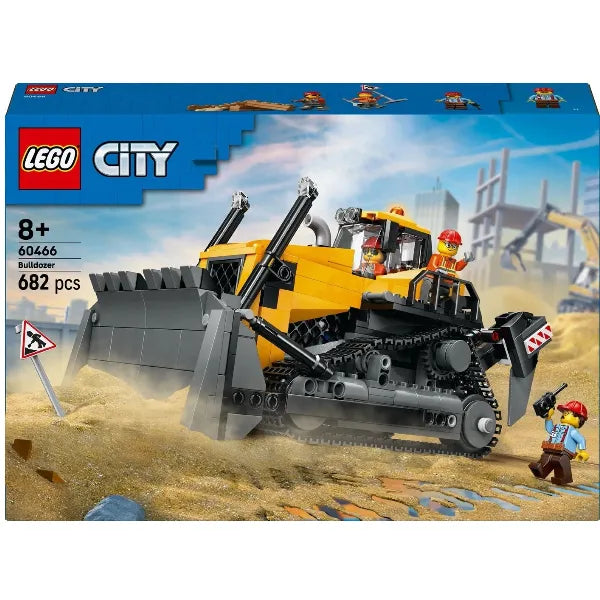 LEGO City Yellow Bulldozer Construction Site Building Toy 60466