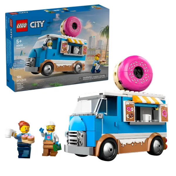 LEGO City Donut Truck Toy 60452 - Building Toy for Kids