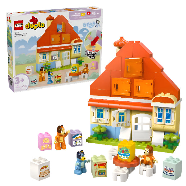 LEGO DUPLO Bluey: Bluey's Family House – Building Blocks with Memory Game (10459) alternate