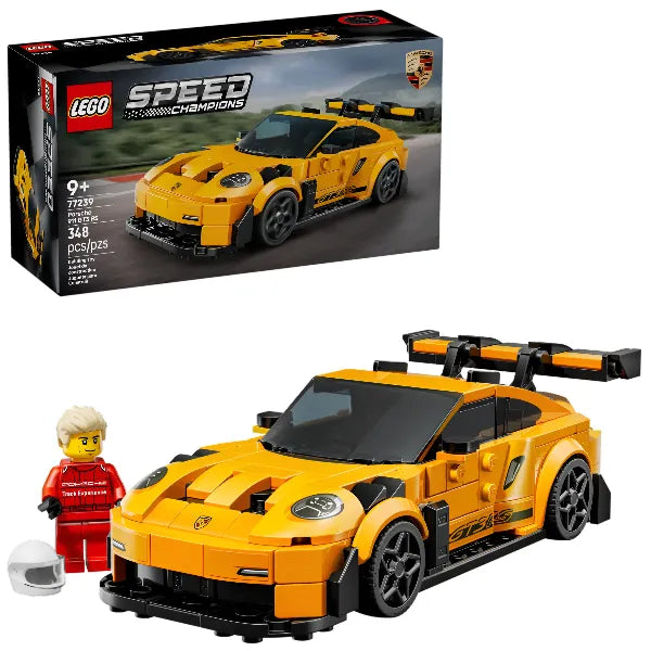LEGO Speed Champions 77239: Porsche 911 GT3 RS – Super Car Building Block Set for Kids