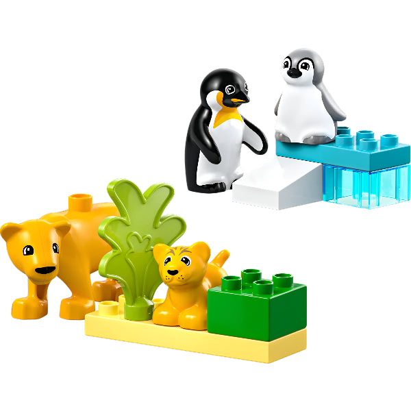 Lego 10442 Wild Animal Families: Penguins & Lions – Educational Duplo Building Set For Toddlers alternate