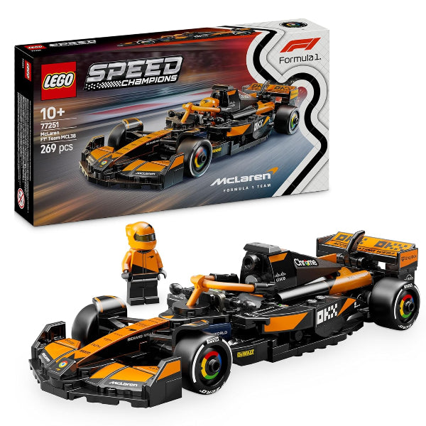 Lego Speed Champions McLaren F1 Team MCL38 Race Car Vehicle Set 77251 Building Blocks