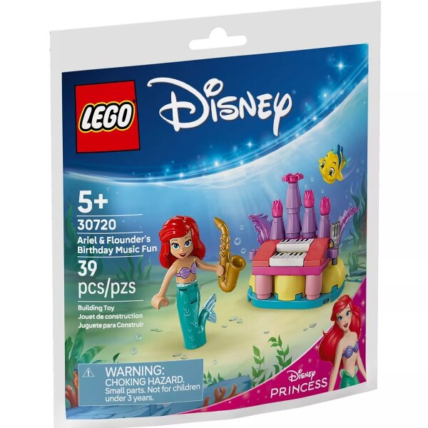 Lego® Disney Princess Ariel & Flounder’S Birthday Music Fun Set 30720 – The Little Mermaid Building Toy For Kids 5+