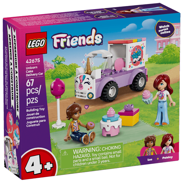 LEGO® Friends Unicorn Cake Delivery Car Set 42675 – Buildable Unicorn-Themed Vehicle for Kids 4+