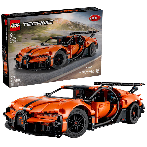 Lego Technic Bugatti Chiron Pur Sport Hypercar 42222 Building Set For Kids