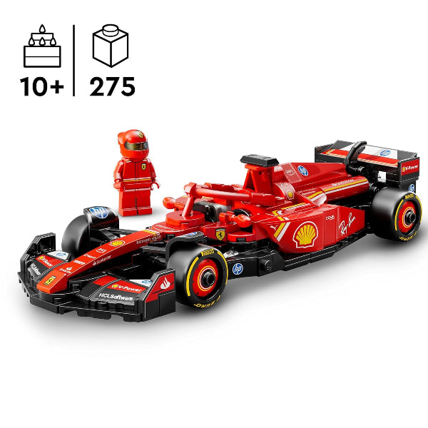 Lego Speed Champions Ferrari Sf-24 F1 Car – 275-Piece Build Set (77242) alternate
