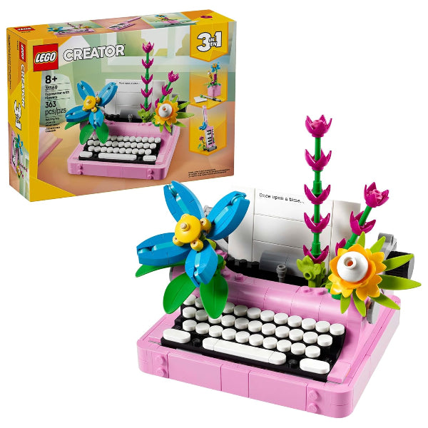Lego Creator 3-In-1 Typewriter With Flowers Set – Buildable Toy 31169