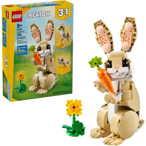 Lego Creator Cute Bunny 3-In-1 Building Set – 326 Pcs