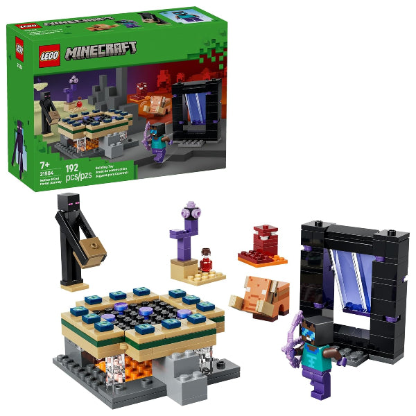 Lego Minecraft Nether & End Portal Journey Building Toy 21584