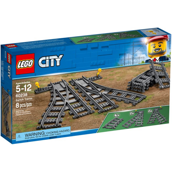 Lego City Trains Switch Tracks Building Set 60238 Age 5-12 (8 Pieces)