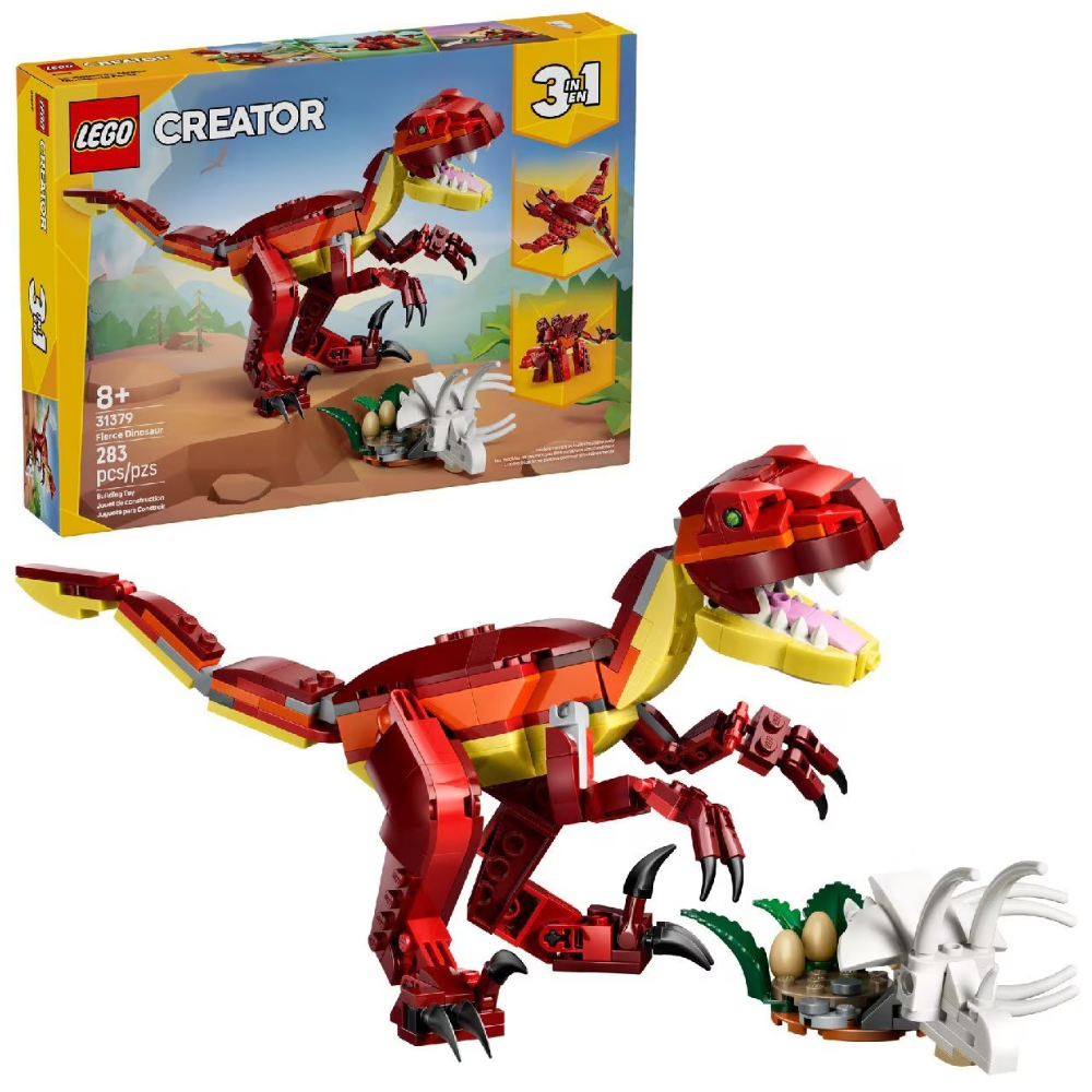 Lego Creator 3 In 1 Fierce Dinosaur Building Toy 31379 Age 8+