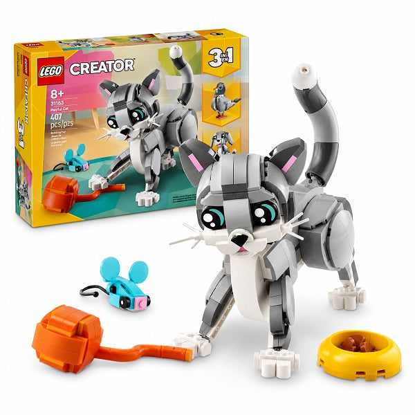 Lego Creator 3In1 Playful Cat 31163 Ð 407-Piece Building Blocks Set For Kids Age 8+