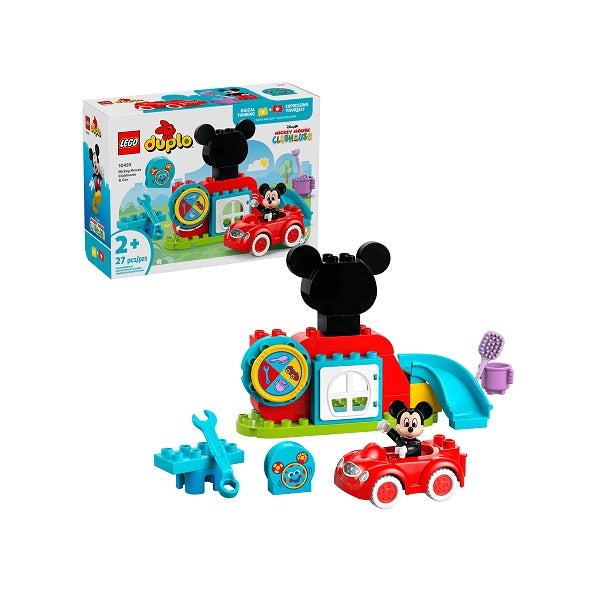 Lego Duplo Disney Mickey Mouse Clubhouse & Car 10454 – 27-Piece Building Blocks Set For Toddlers Age 2+