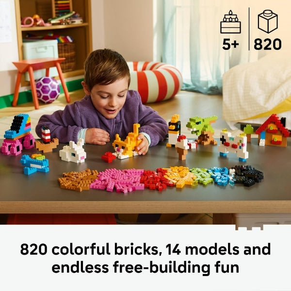 Lego Classic Creative Colourful Bricks Building Set - 820 Pieces alternate