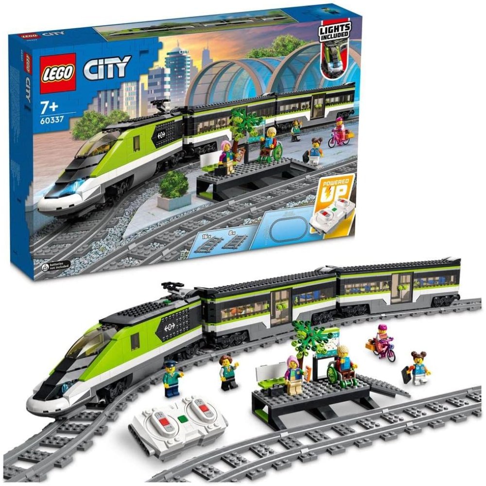 Lego City Express Passenger Train Remote-Control Building Set – 60337