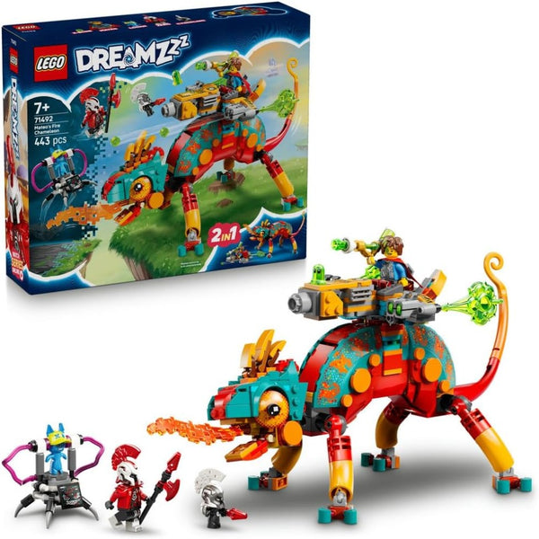 Lego Dreamzzz Mateo’S Fire Chameleon 2-In-1 Building Set – 71492