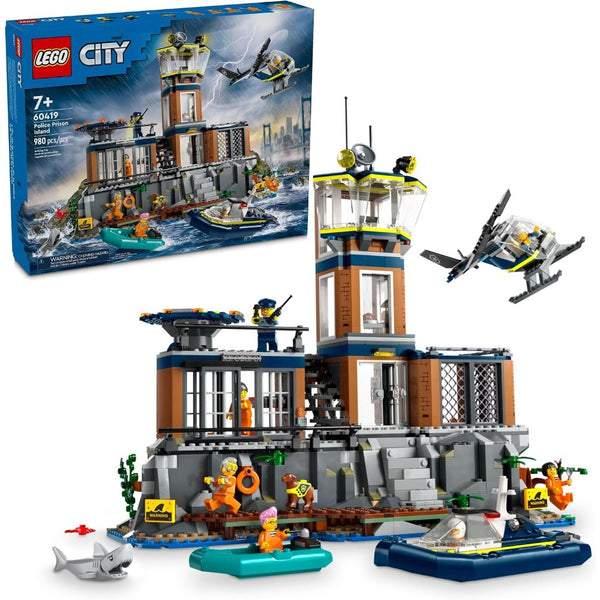 Lego City Police Prison Island Adventure Set 60419 – 980 Pieces