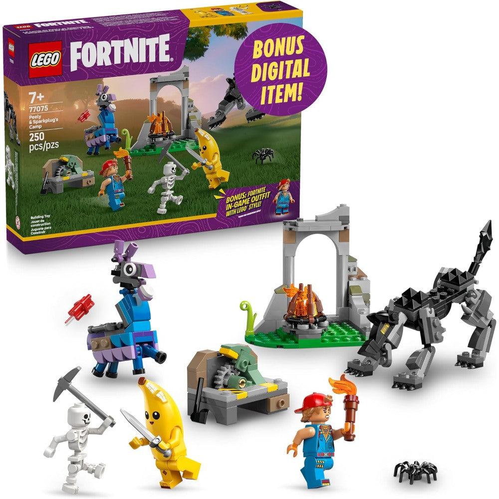 Lego Fortnite Peely & Sparkplug’S Camp 77075 Building Set – 250 Pieces