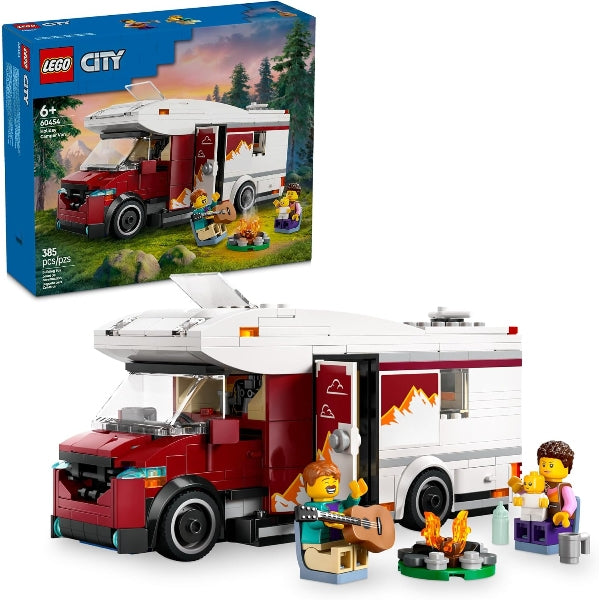LEGO City Holiday Camper Van Building Toy Set, 385 Pieces