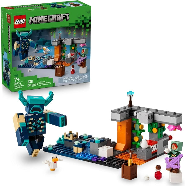 LEGO Minecraft The Warden Encounter Kids Toy Set, 21274