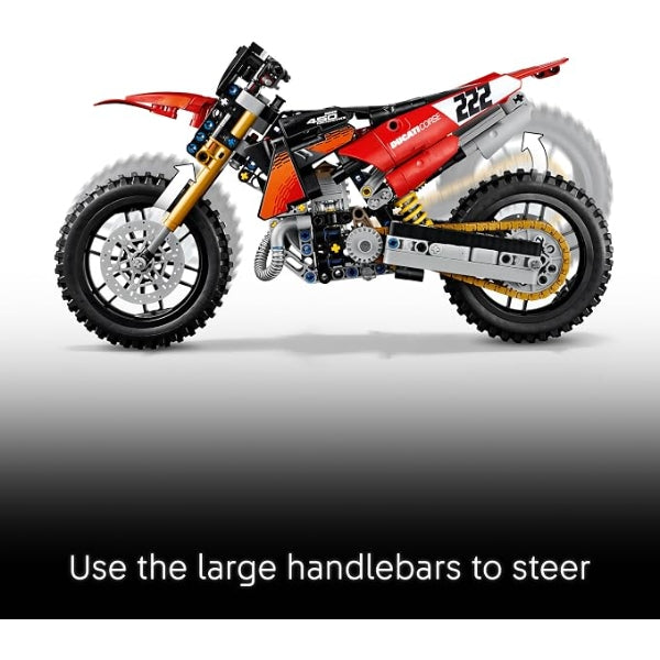 LEGO Technic Ducati Motocross Motorcycle Building Toy, 545 Pieces alternate