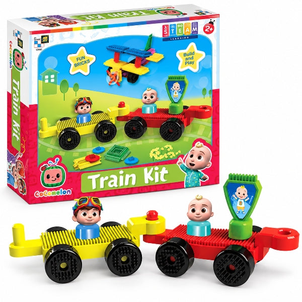 CoComelon Kids Train Building Block Toy Set