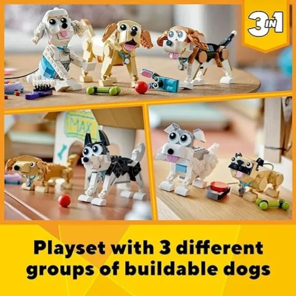 LEGO  Creator 3 in 1 Adorable Dog Building Kit 31137 with 375pcs alternate