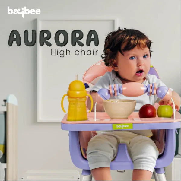 Baybee Aurora Convertible Baby High Chair for Kids -Pink Purple alternate