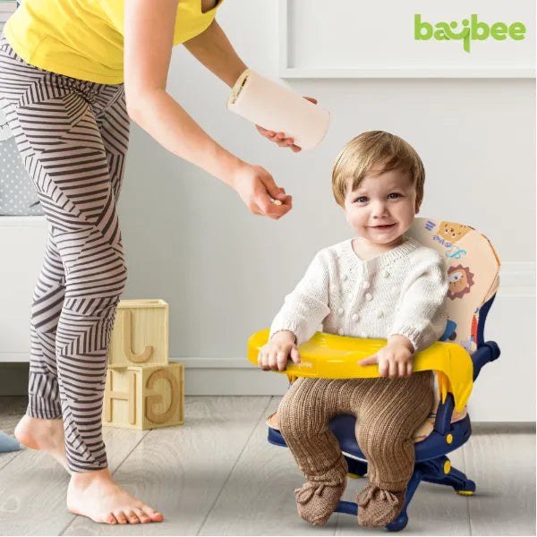 Baybee 2-in-1 Foldable Booster Chair Feeding Chair For Kids-Blue alternate