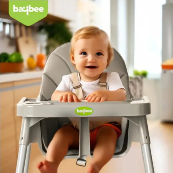 Baybee Clento 2 in 1 Baby High Chair for  -Grey alternate