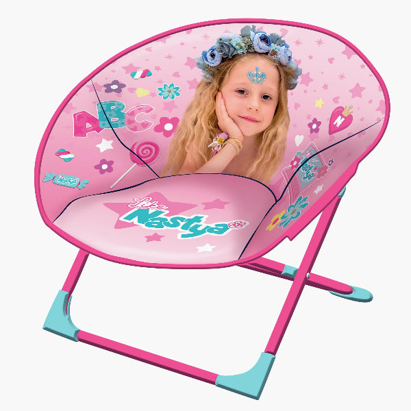 Like Nastya Folding Moon Chair For Kids