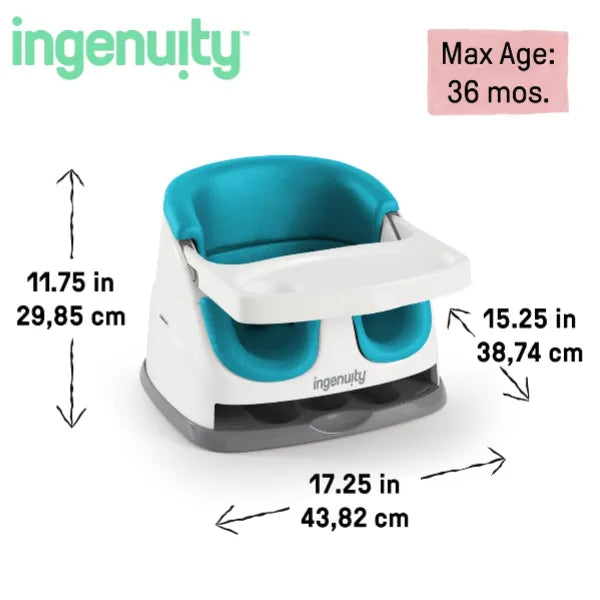 2-in-1 Ingenuity Baby Base Booster Feeding Baby Chair alternate