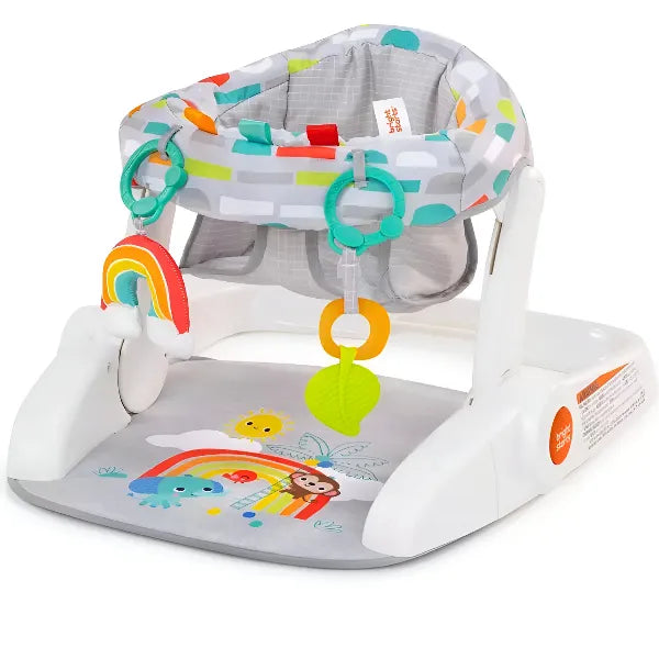 Bright Starts Giggle Station 2 in 1 Sit Up Floor Seat Playful Paradise