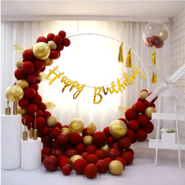 Happy Birthday Decoration Banner Balloons Combo Set