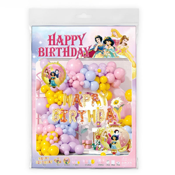 Princess Theme Birthday Party Balloon Decoration Kit